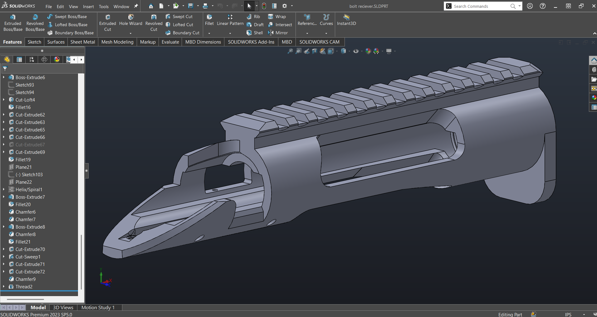 308温彻斯特步枪栓动式机匣